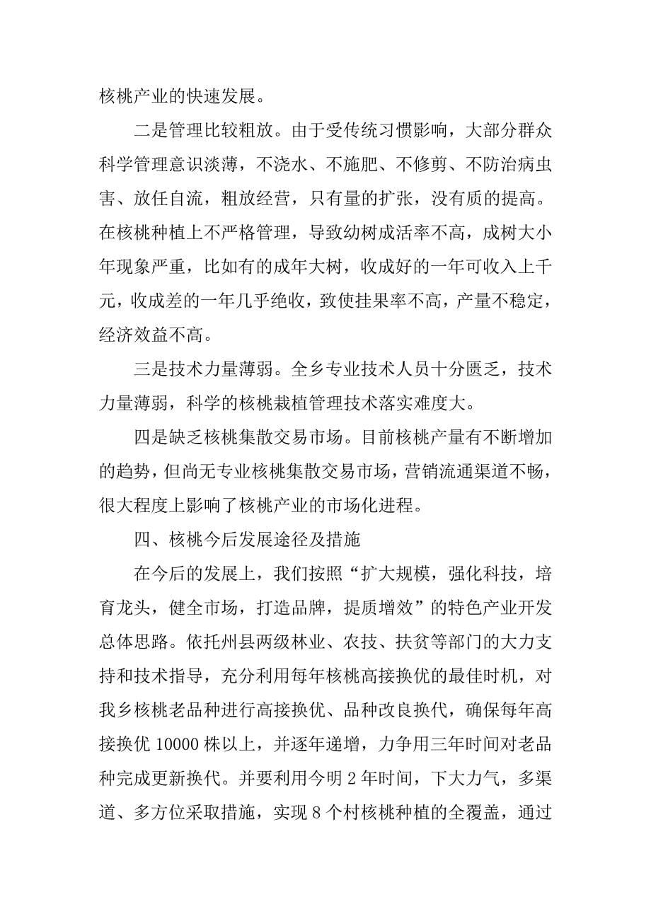 乡镇核桃产业调研报告.doc_第5页