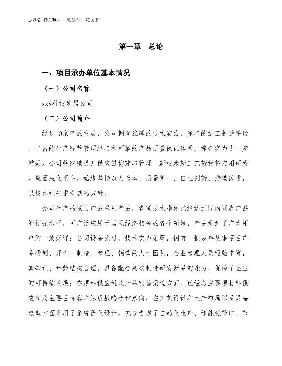 电镐项目建议书（总投资11000万元）.docx_第3页