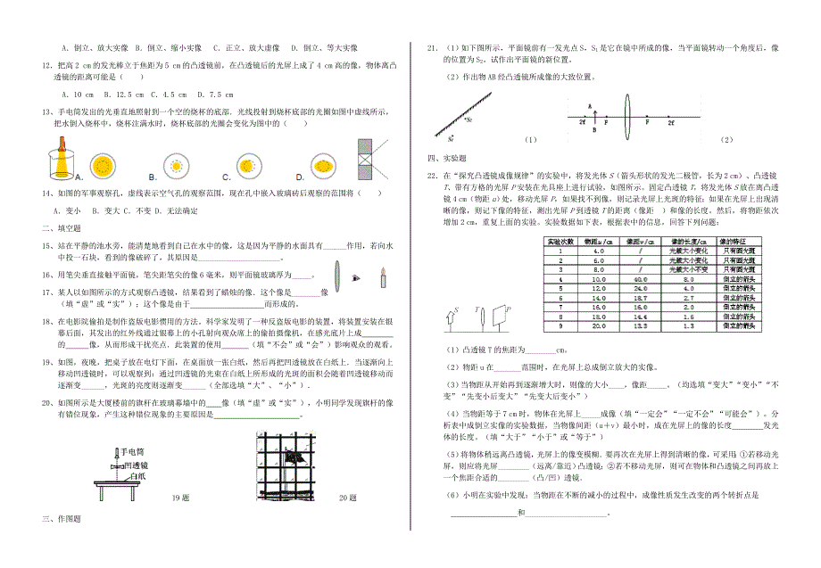 《凸透镜成像规律》培优题_第2页