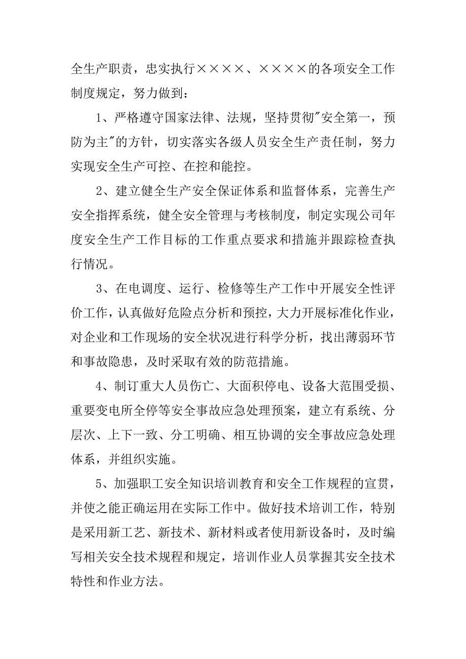 企业电工安全承诺书.doc_第5页