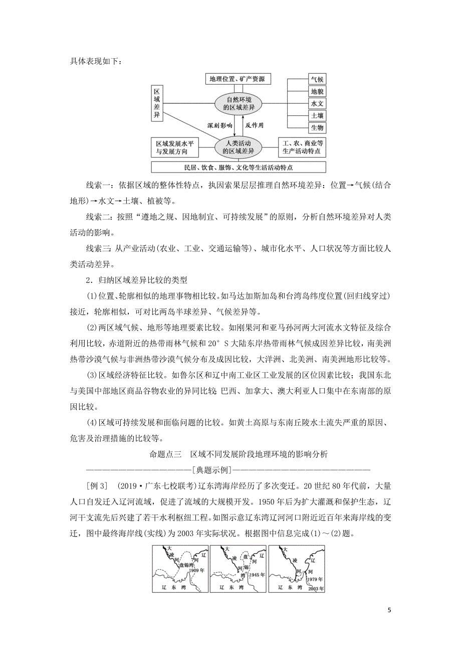 （通用版）2020版高考地理一轮复习 第四部分 区域可持发展 第一讲 地理环境对区域发展的影响（第2课时）共性归纳 实践应用学案（含解析）_第5页