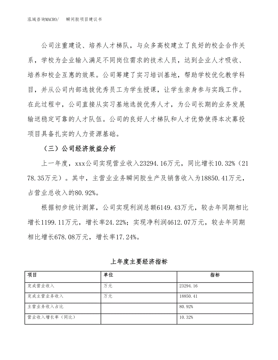 瞬间胶项目建议书（总投资17000万元）.docx_第4页