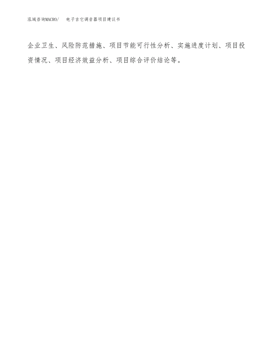 电子吉它调音器项目建议书（总投资9000万元）.docx_第2页