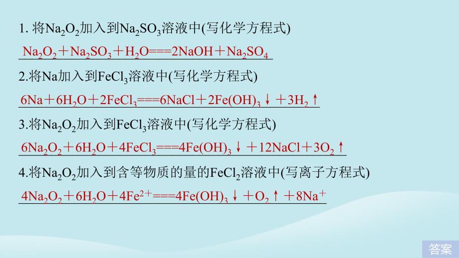 2019高考化学二轮复习_考前15天回扣四 经典方程式再书写课件_第2页