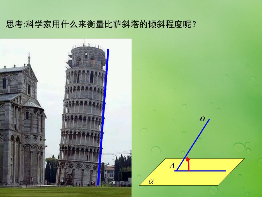 2018年高中数学_第三章 空间向量与立体几何 3.2.3 直线与平面的夹角课件1 新人教b版选修2-1_第1页