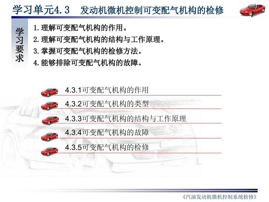 §4.3发动机微机控制可变配气系统的检修_第5页