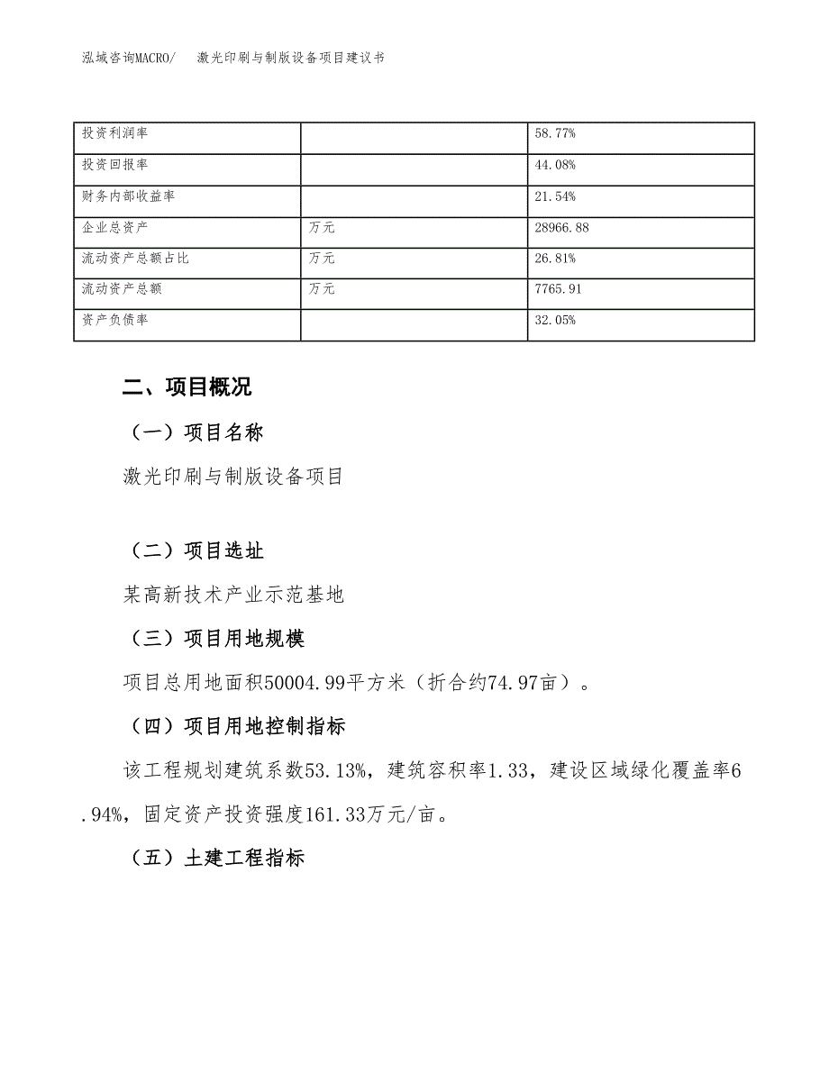 激光印刷与制版设备项目建议书（75亩）.docx_第4页