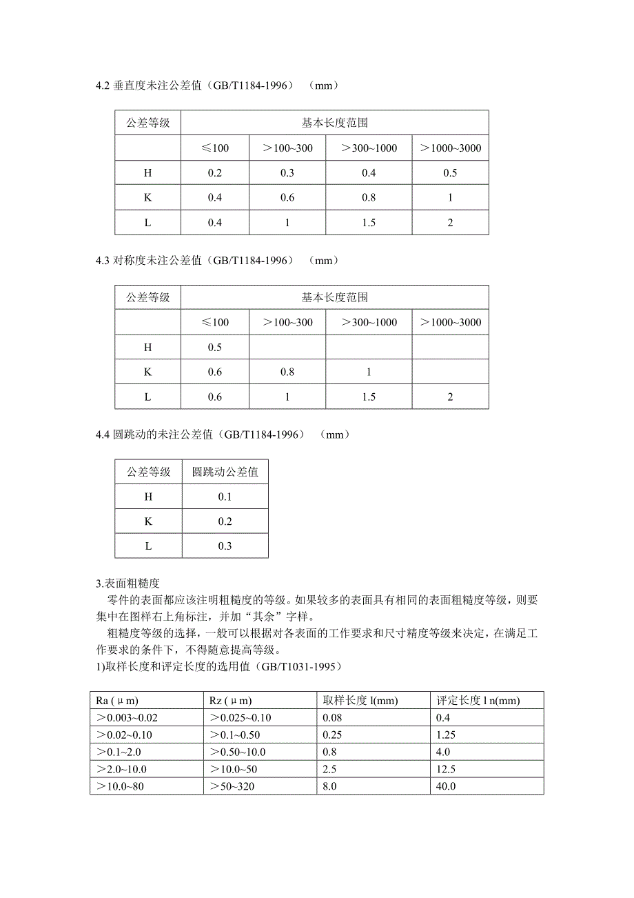 机械自由公差表_第2页