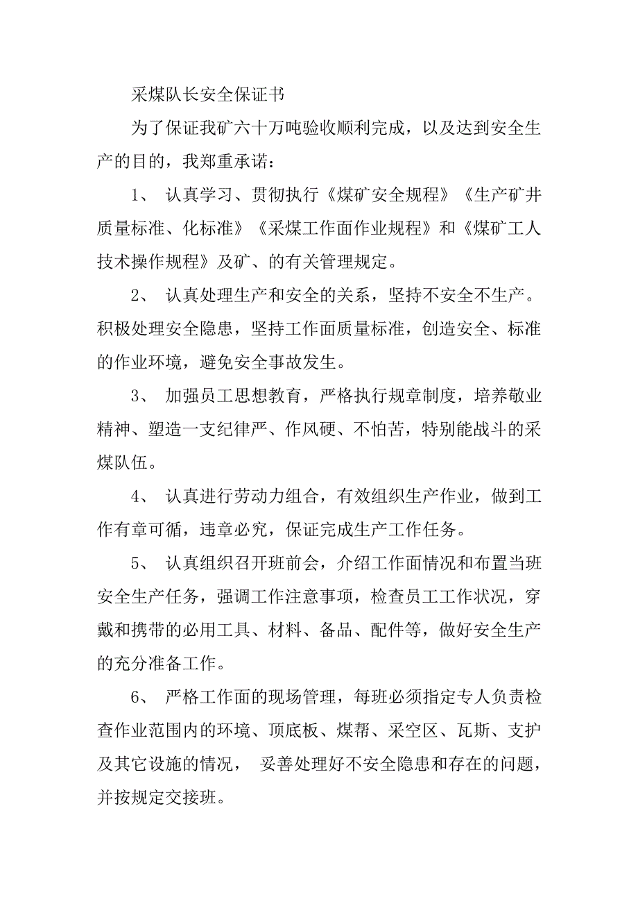 队长的安全保证书.doc_第2页