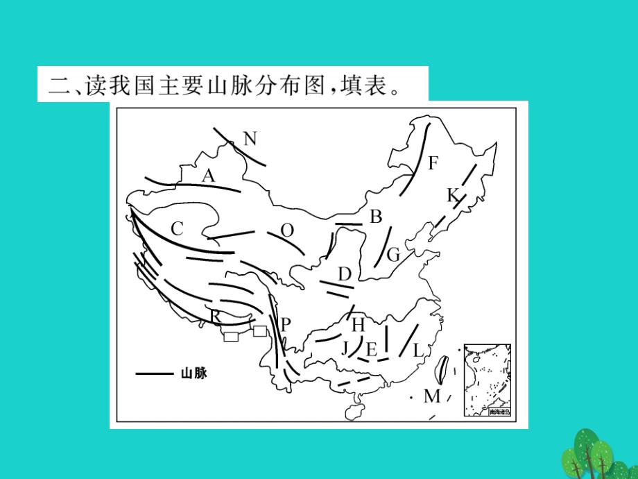 八年级地理上册_第二章 第二章 中国的自然环境读图练习课件 （新版）新人教版_第4页