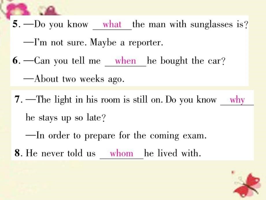 九年级英语全册_unit 3 could you please tell me where the restrooms are（第3课时）section a（grammar focus）课件 （新版）人教新目标版_第5页