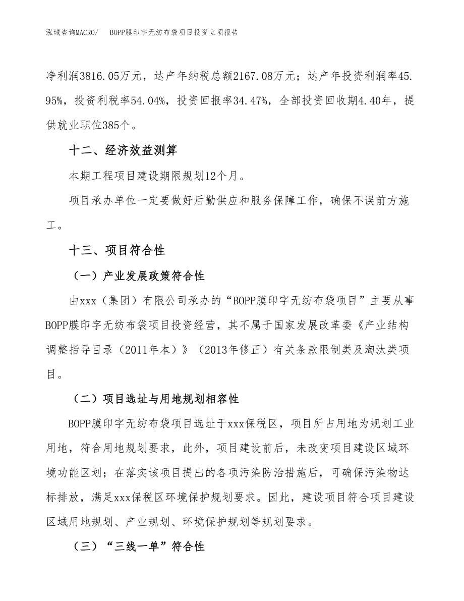 BOPP膜印字无纺布袋项目投资立项报告.docx_第5页