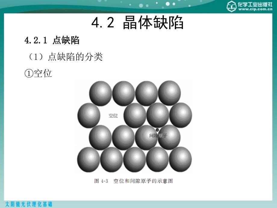 太阳能光伏理化基础 教学课件 ppt 作者 黄建华 主编 张存彪 张培明 副主编第四章 晶体缺陷_第5页