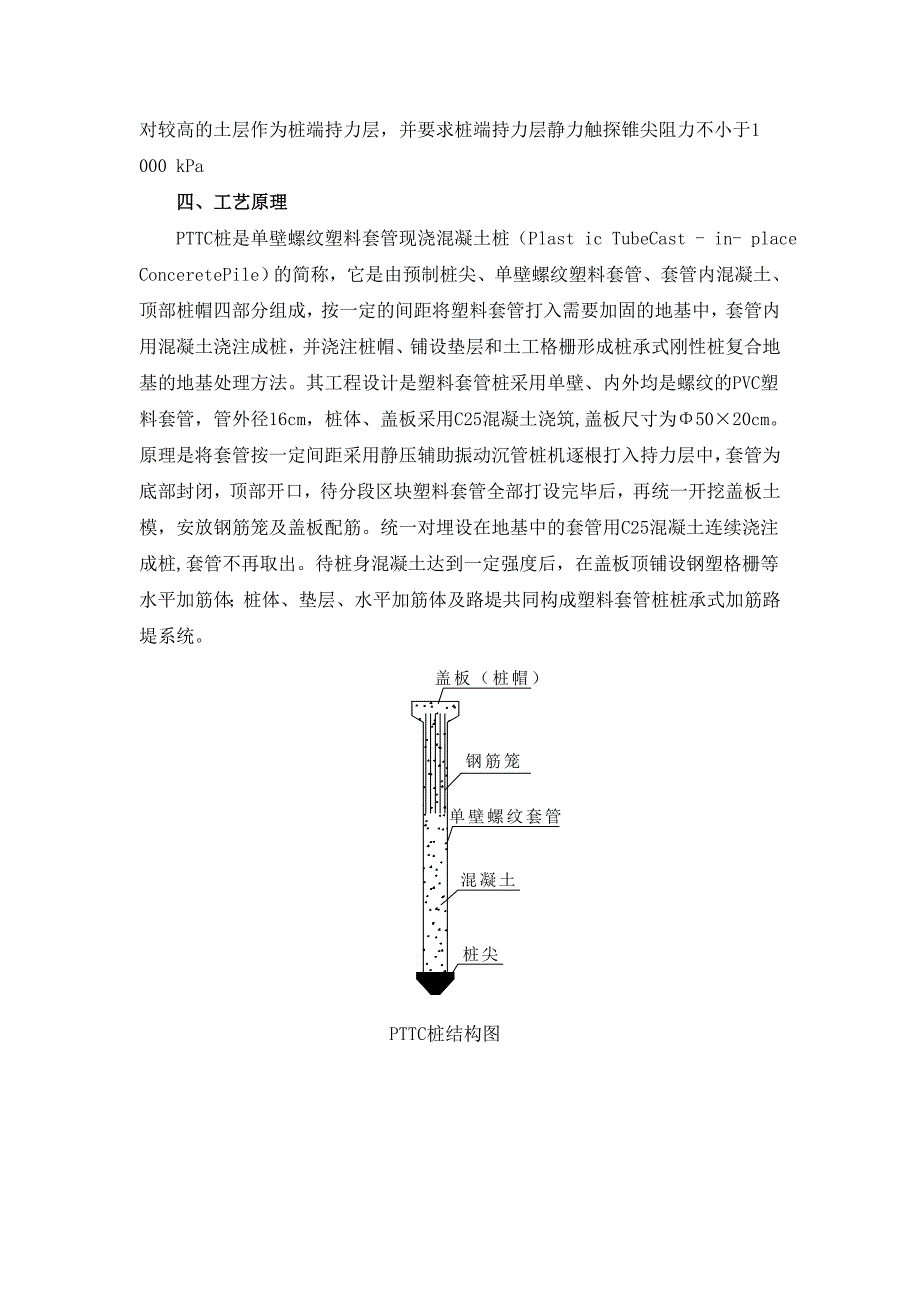 高速公路软基处理单壁螺纹塑料套管桩施工工法_第2页