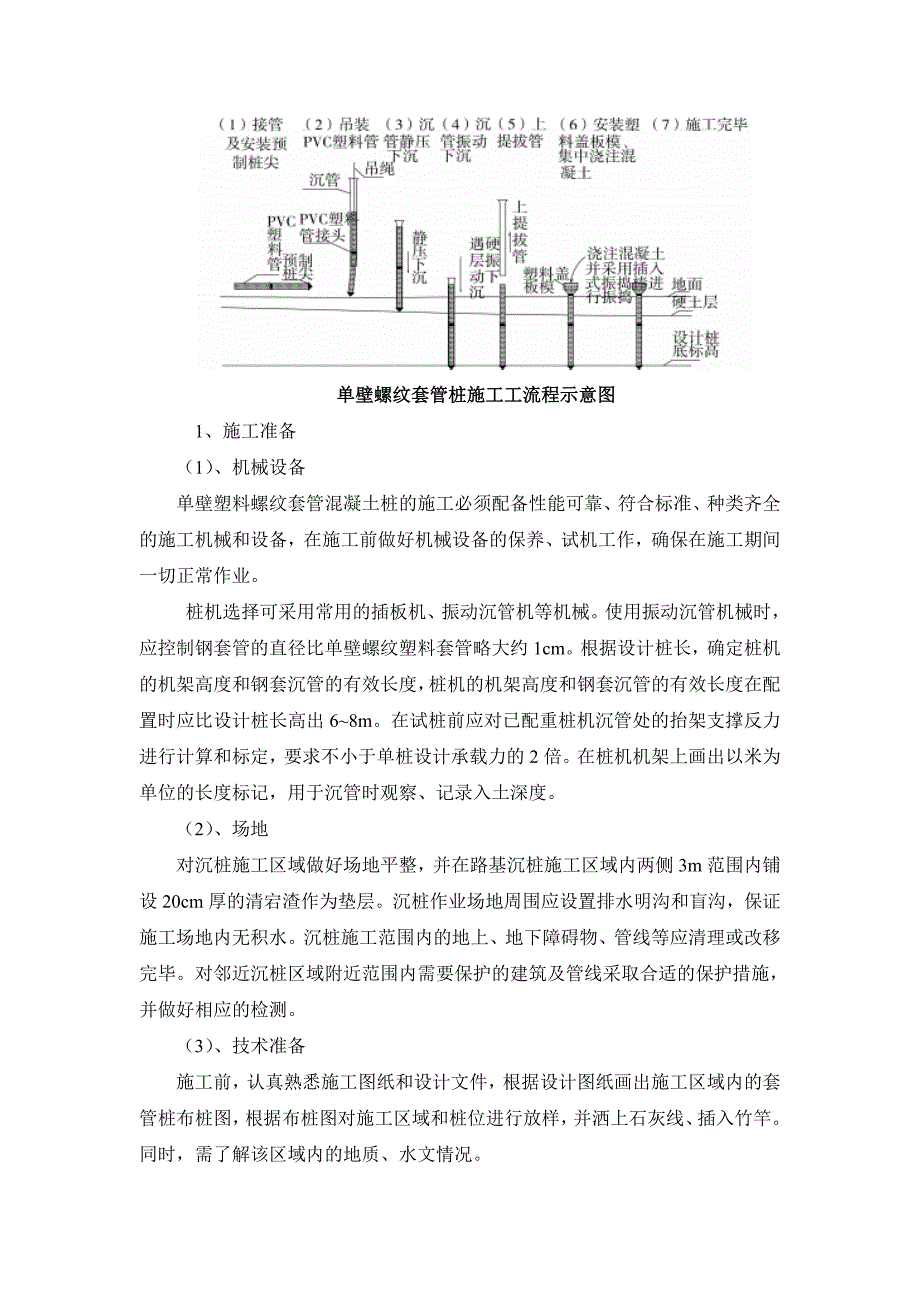 高速公路软基处理单壁螺纹塑料套管桩施工工法_第4页