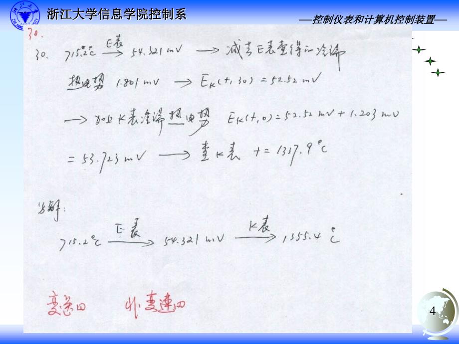 化工自动化及仪表工艺类专业适用课件 教学课件 ppt 作者 杨丽明 张光新 编著第五章习题_第4页