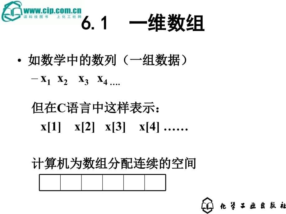 C语言程序设计教程 教学课件 ppt 作者 张思卿 谭晓玲 主编第6章 数组_第5页