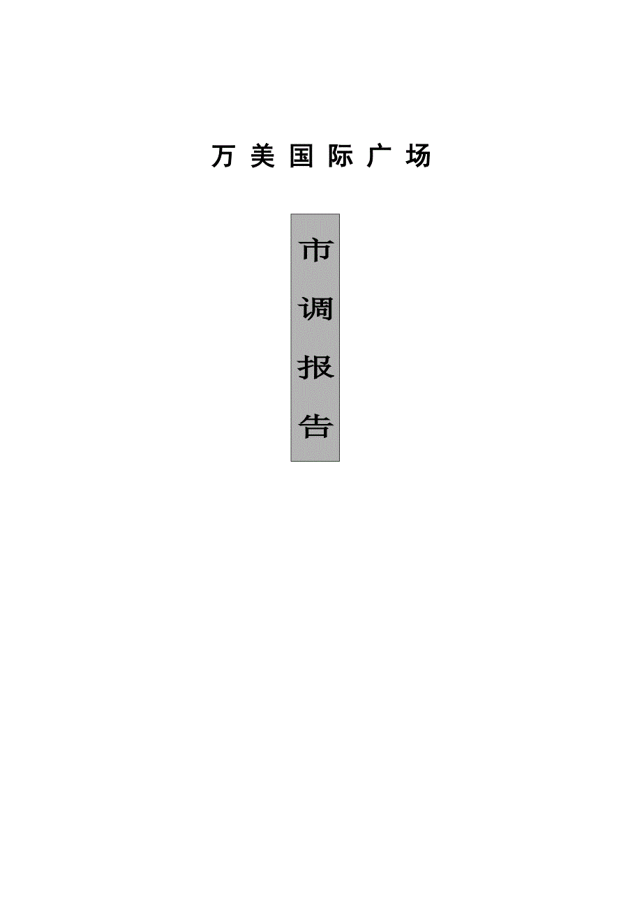 项目市调报告_第1页