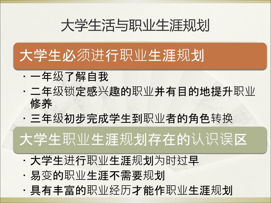 大学生职业生涯规划与就业指导教学课件ppt作者 冯拾松 汪建云 吴寿松 江梅芳第4章_第3页