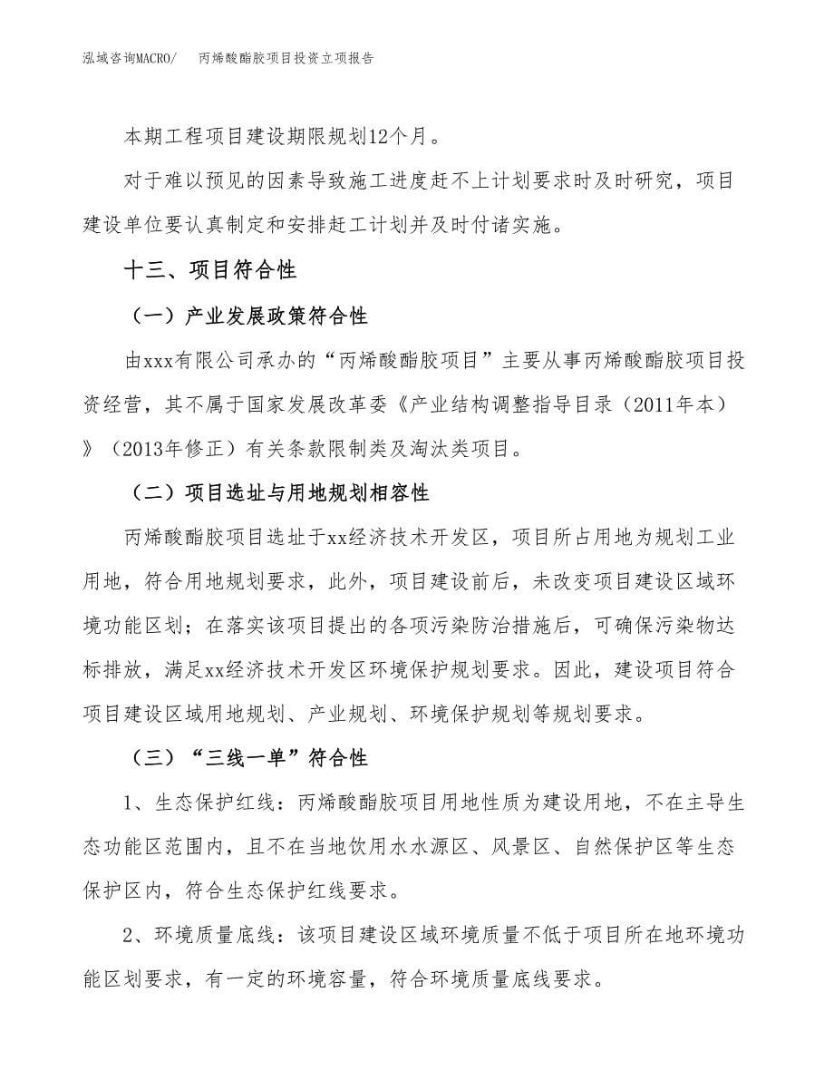 丙烯酸酯胶项目投资立项报告.docx_第5页