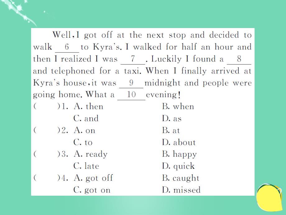 九年级英语全册_unit 12 life is full of the unexpected section a阅读提升课件 （新版）人教新目标版_第2页