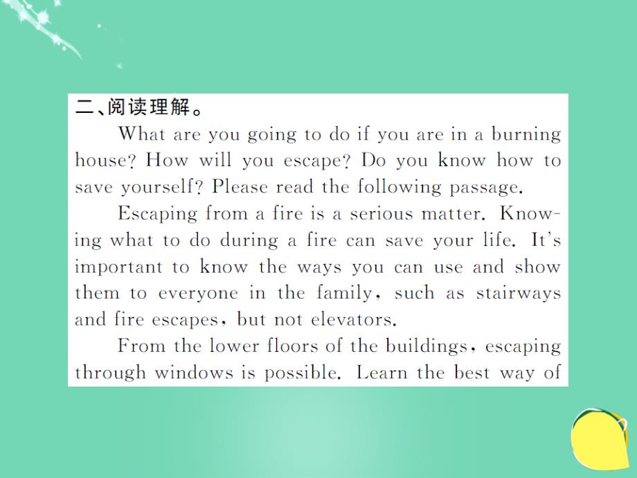 九年级英语全册_unit 12 life is full of the unexpected section a阅读提升课件 （新版）人教新目标版_第4页