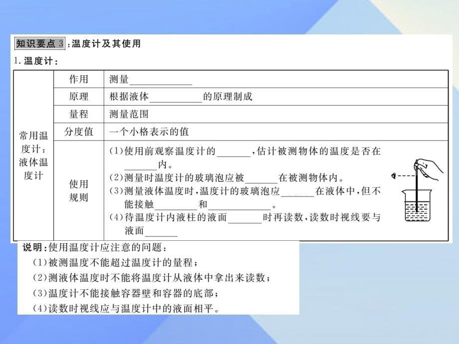 九年级物理全册_第12章 温度与物态变化 第1节 温度与温度计（知识点）课件 （新版）沪科版_第5页