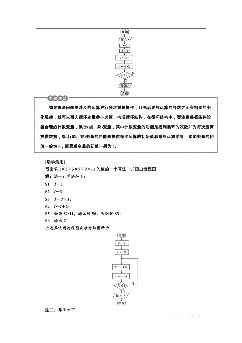 2017-2018学年高中数学苏教版必修3教学案：第1章 1.2 1.2.3 循环结构 _第4页