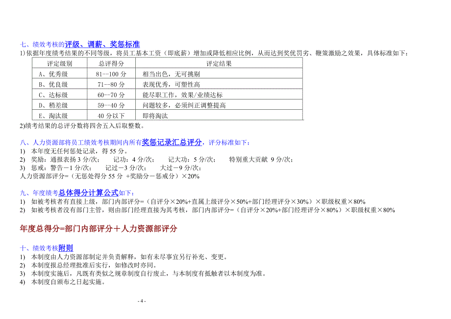 外贸公司绩效考核范例_第4页