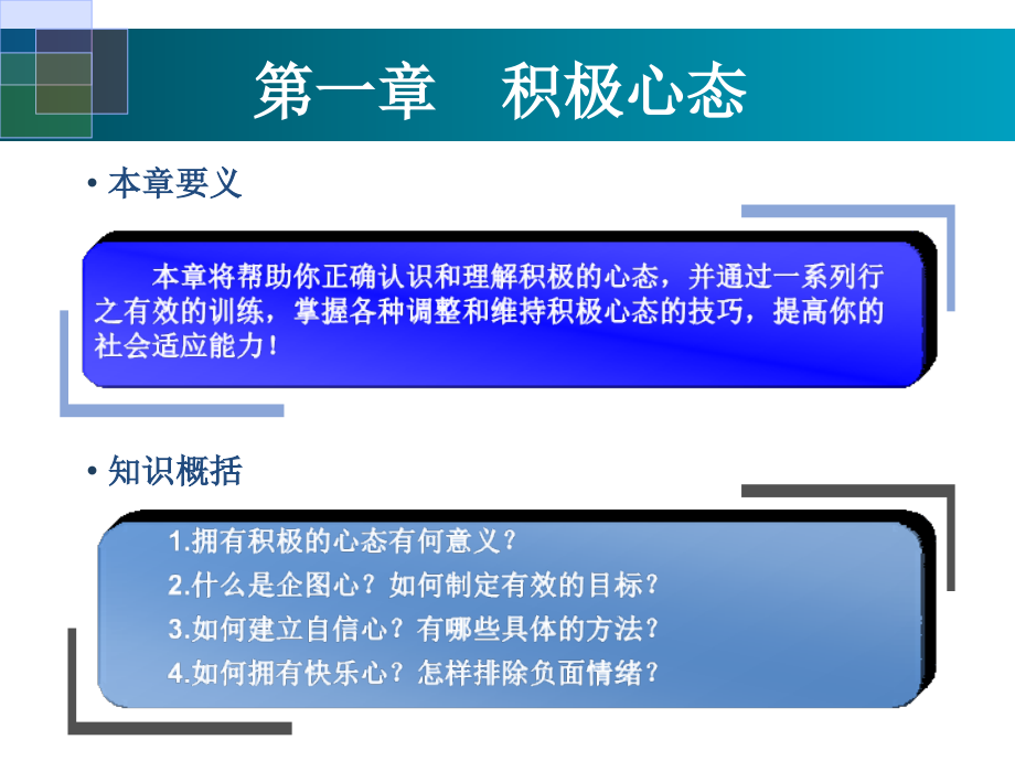 职业素养提升与训练 上篇 心态与意识培养第一章 积极心态_第3页