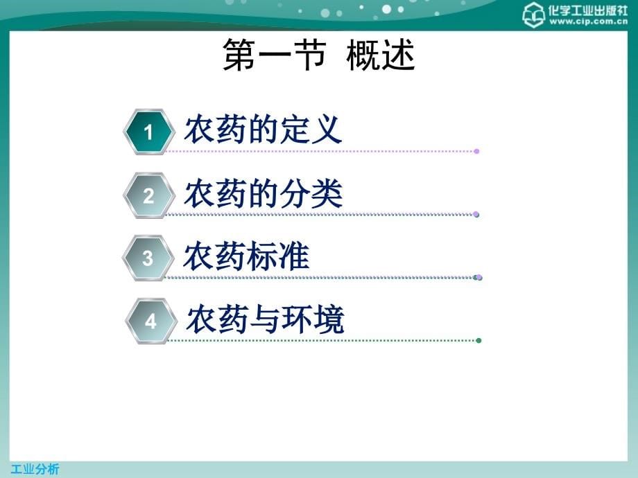 工业分析第二版课件 教学课件 ppt 作者 张小康 张正兢 主编第九章 农药分析_第5页