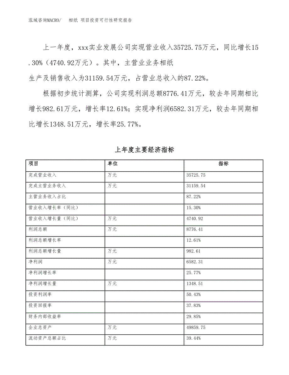 相纸 项目投资可行性研究报告（项目申请）_第4页