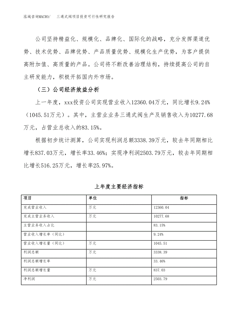 三通式阀项目投资可行性研究报告（项目申请）_第4页