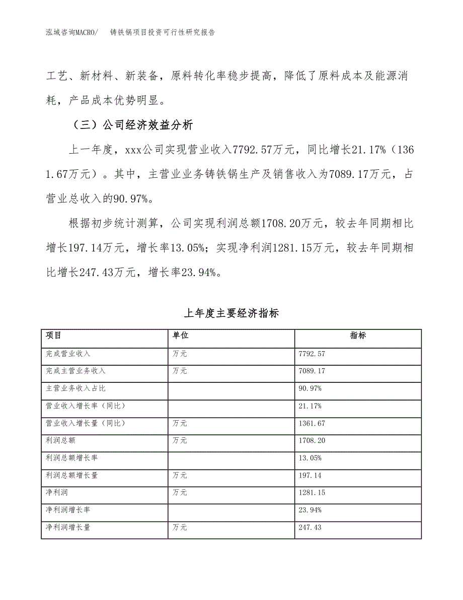 铸铁锅项目投资可行性研究报告（项目申请）_第4页