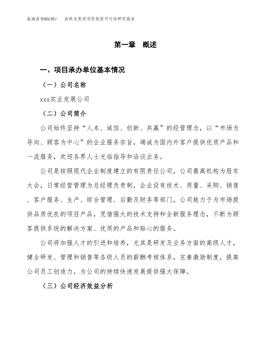 涂料光亮剂项目投资可行性研究报告（项目申请）_第3页