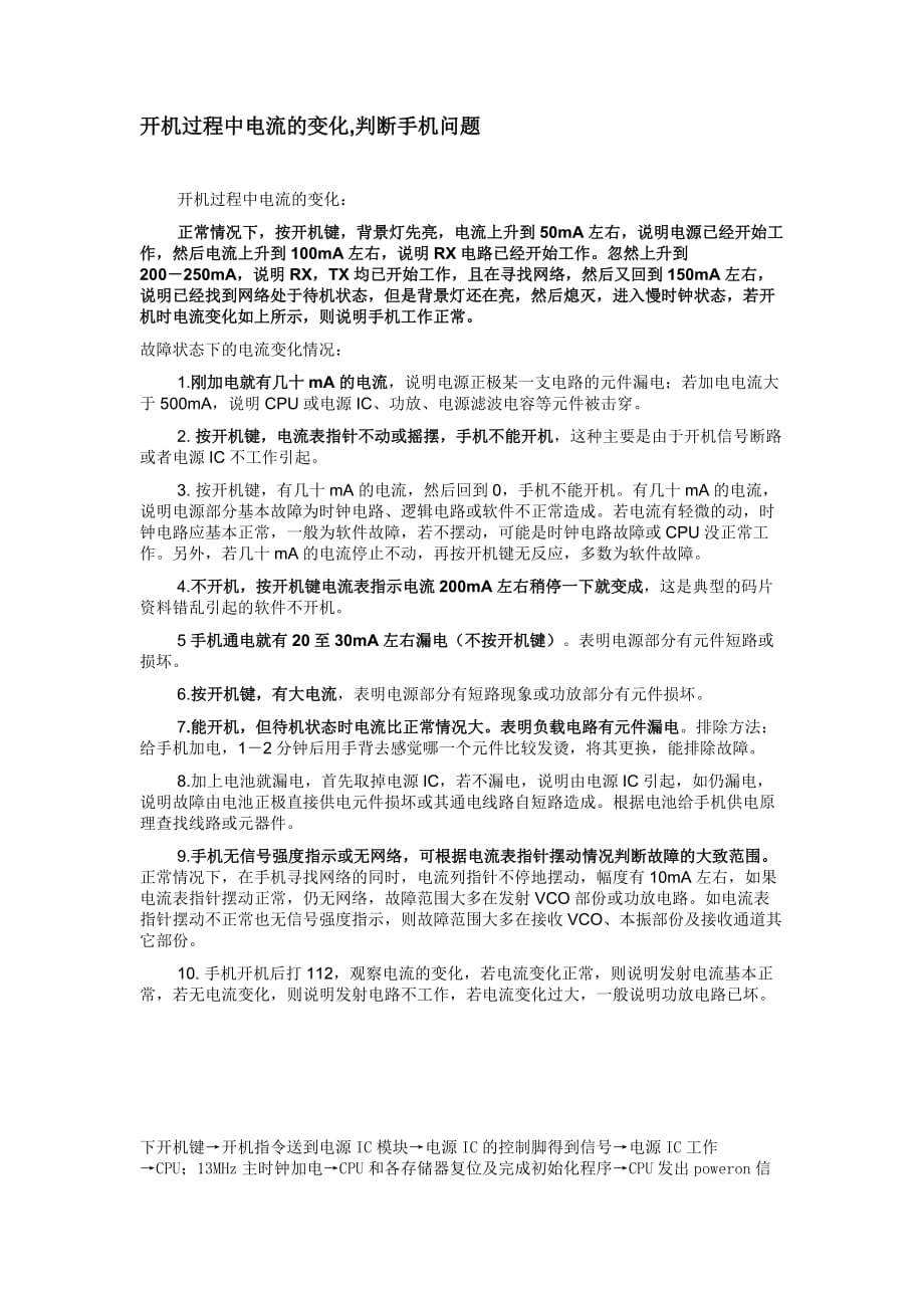 开机电流-诊断手机故障_第1页