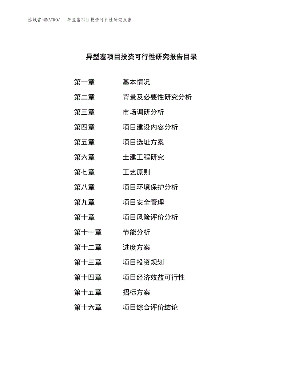 异型塞项目投资可行性研究报告（项目申请）_第2页