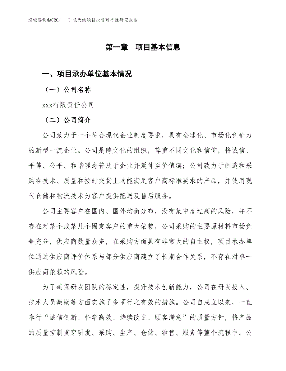 手机天线项目投资可行性研究报告（项目申请）_第3页