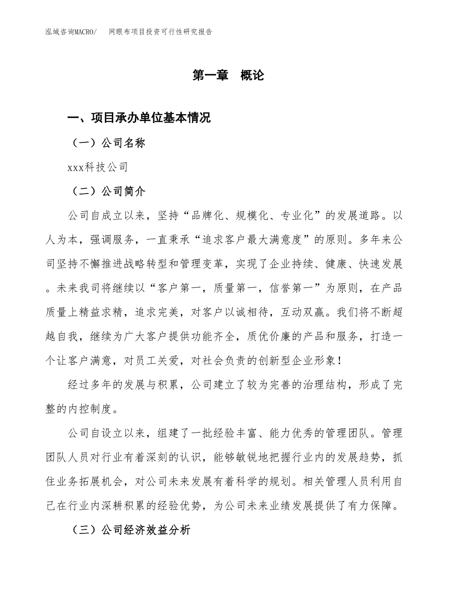 网眼布项目投资可行性研究报告（项目申请）_第3页