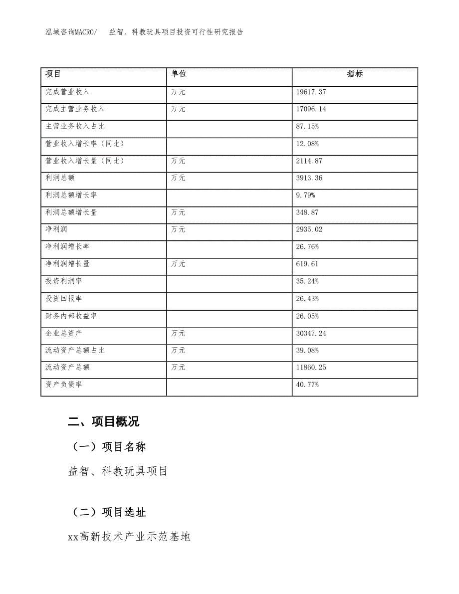 益智、科教玩具项目投资可行性研究报告（项目申请）_第5页