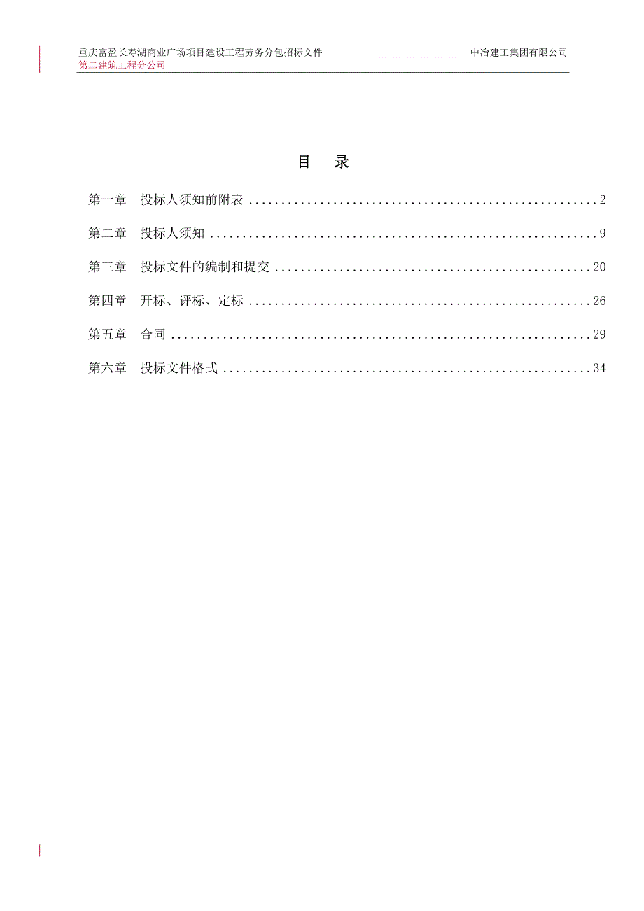 某商业广场项目建设工程劳务分包招标文件_第2页