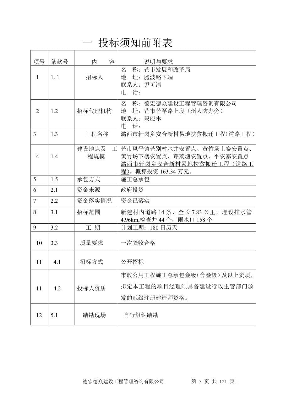 道路施工二次公告招标文件_第5页