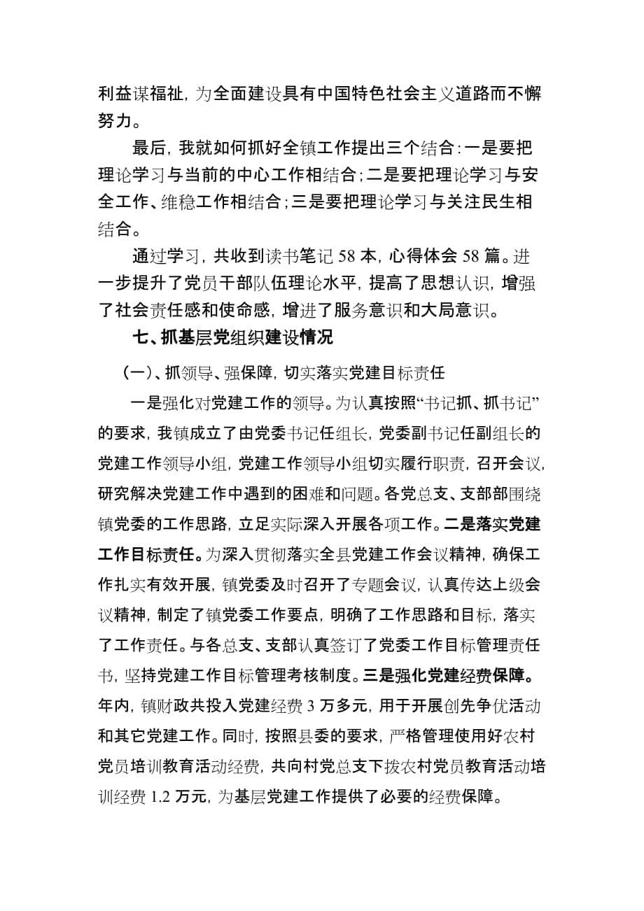 赤水源镇年度上半年党建工作汇报材料_第5页