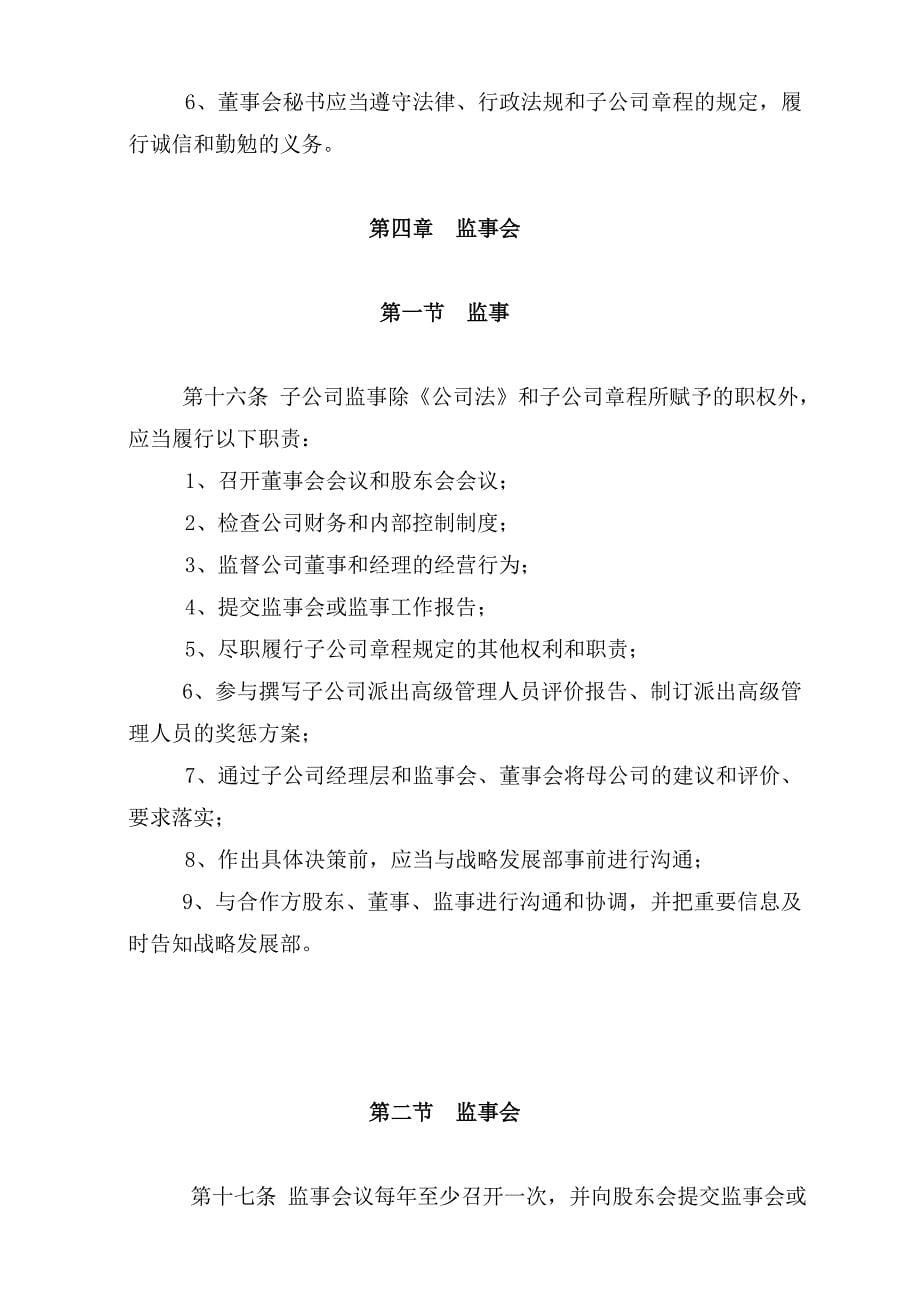 某子公司董事与股东管理规章制度_第5页