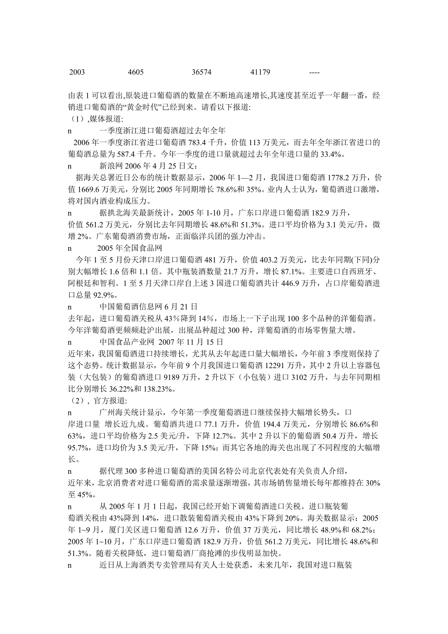 进口红酒葡萄酒经销投资可行性论证报告_第3页