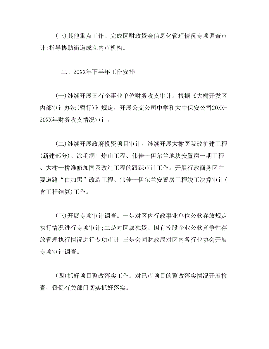 2019年审计局年中年上半年工作总结和下半年工作计划_第2页