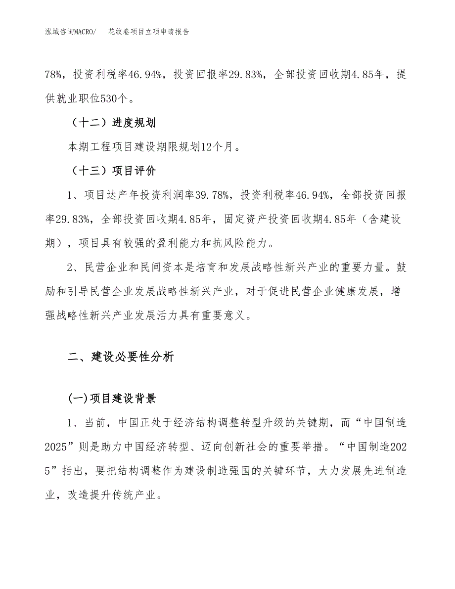 花纹卷项目立项申请报告（案例及参考范文）_第4页