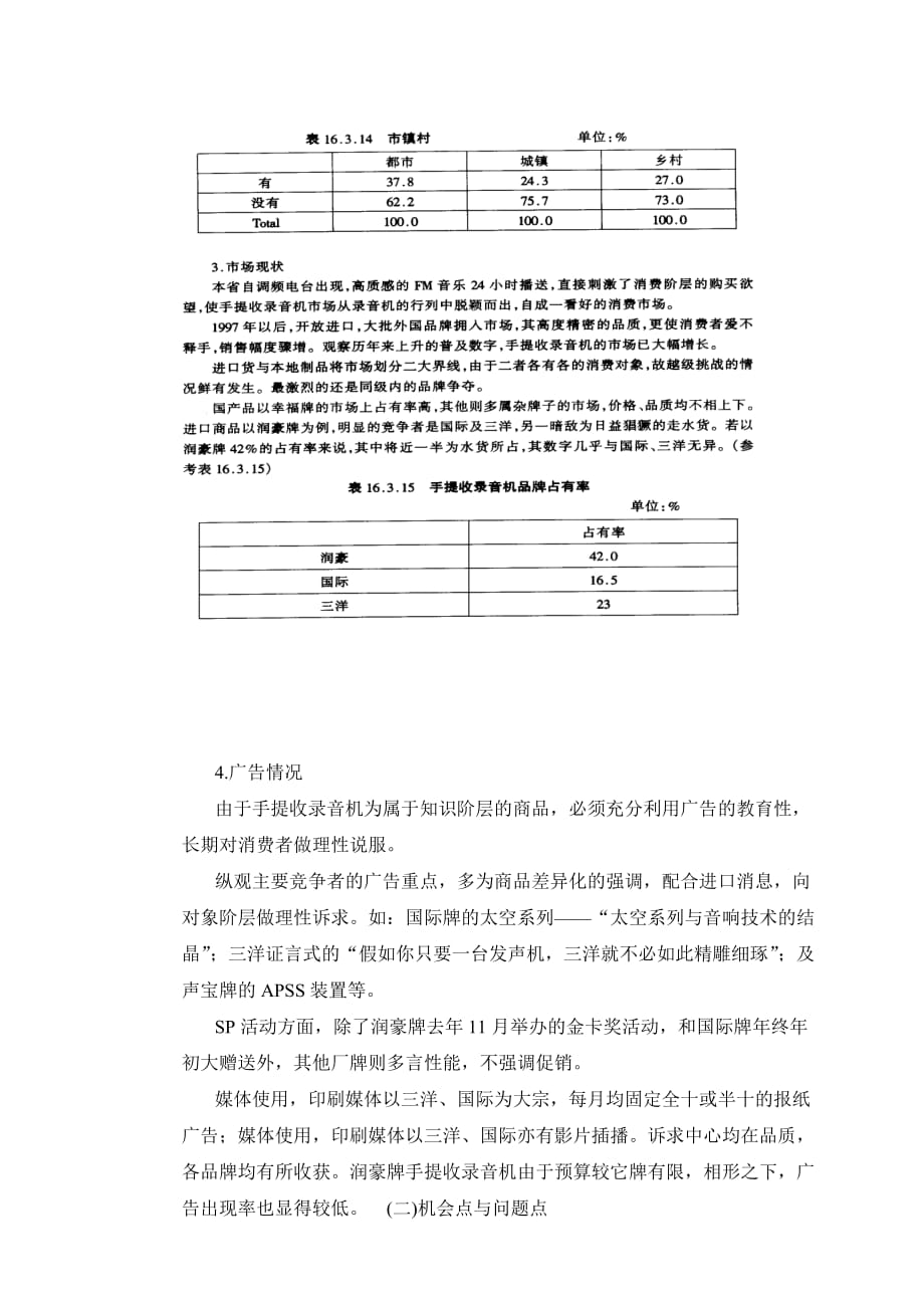 某手提收录音机年度广告企划方案_1_第4页