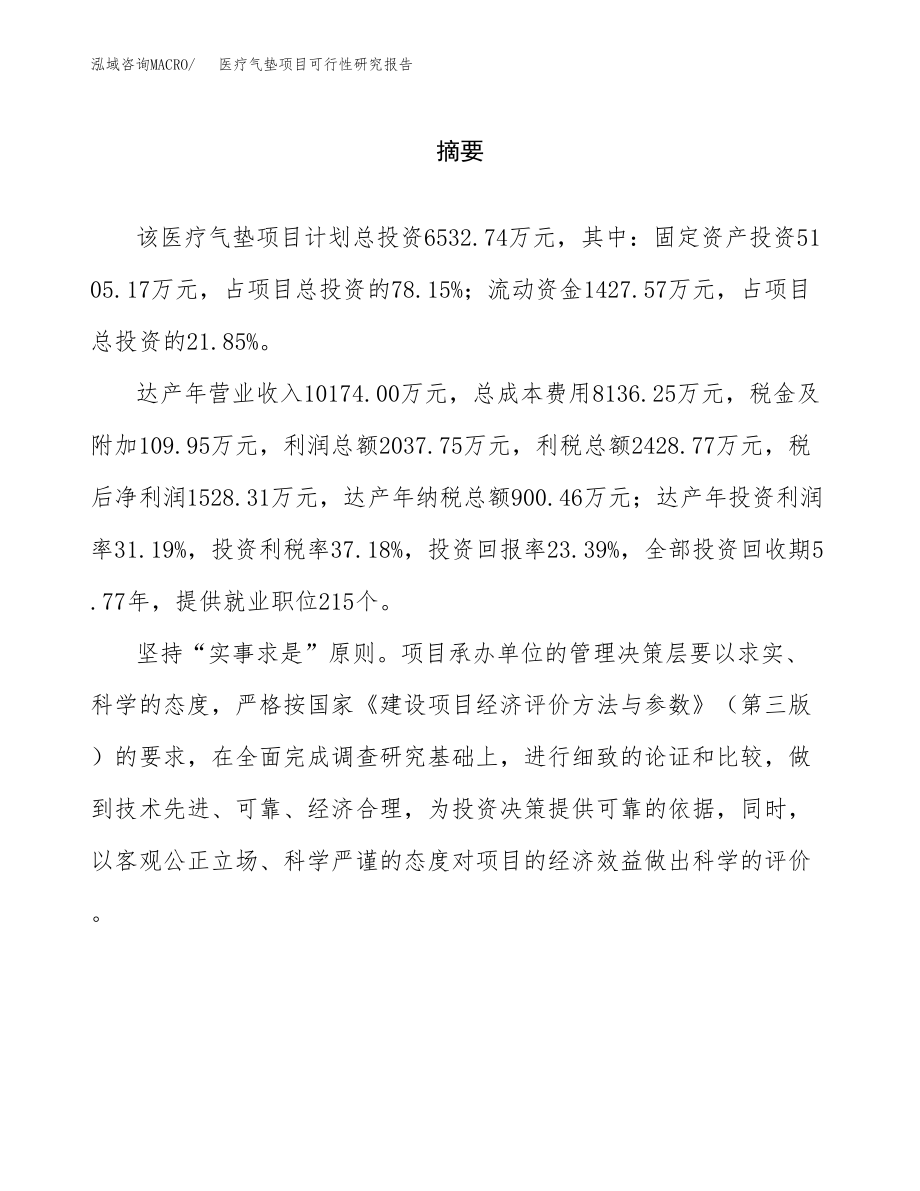 医疗气垫项目可行性研究报告范文（总投资7000万元）.docx_第2页