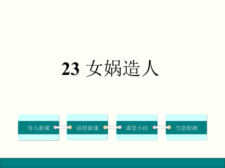 【人教部编版】2019年七年级语文上册23.女娲造人课件_第1页